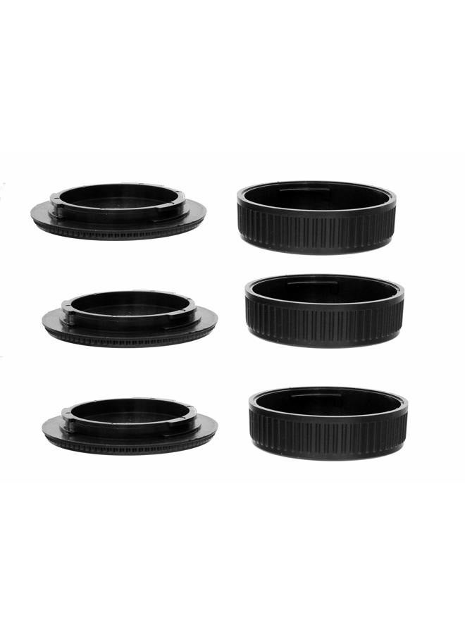 Fotasy (3 عبوات) غطاء عدسة خلفي لتركيب Pentax K، غطاء عدسة PK، غطاء خلفي لعدسة Kmount، غطاء جسم الكاميرا PK لPentax K K-70 K-1 K-3 II K-S2 K-S1 K-3 K-50 K-30 K-5 IIs K-5 II K-5 K-500 K-50 K-30 K-x K-7 K-m - Image 5